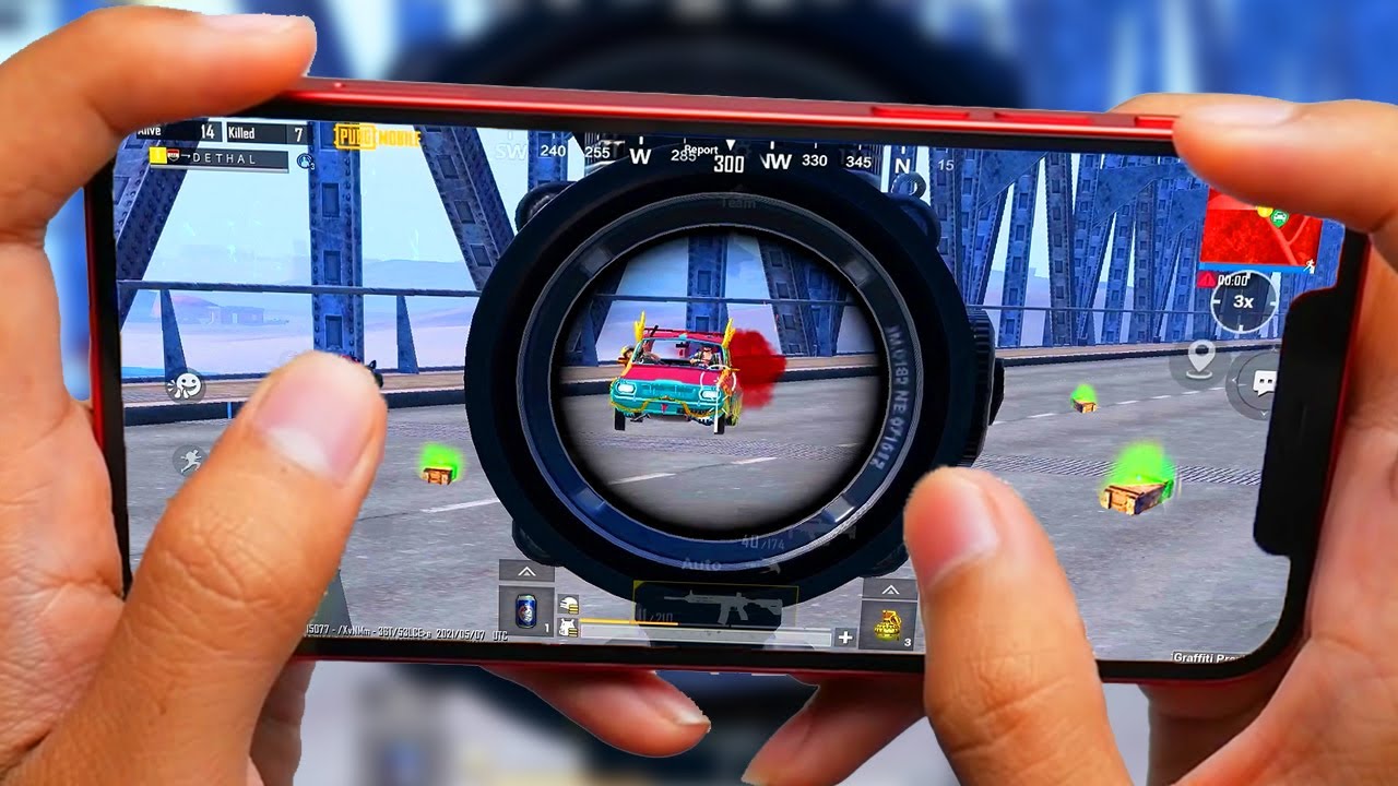 KING of BRIDGE CAMP | 1 VS 4 | HANDCAM 4 Finger + GYRO | DETHAL PUBG Mobile