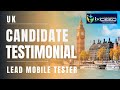 CandidateTestimonial | Lead Mobile Tester | UK