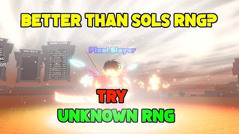 This Game Might Surpass Sols RNG?!┃Unknown Rng