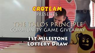 The Talos Principle Community Giveaway - 1st milestone winners