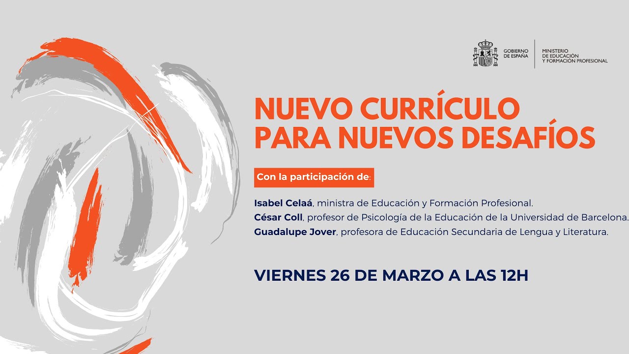 El nuevo currículo homologa el sistema educativo español con la vanguardia  internacional al centrarse en competencias | Ministerio de Educación y  Formación Profesional