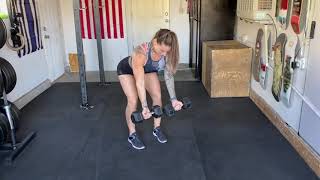 Supine Dumbbell Row