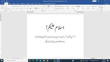 How we can write urdu in MS Word / Power Point Tutorial in Urdu and Hindi Language. #urdu_in_ms_word