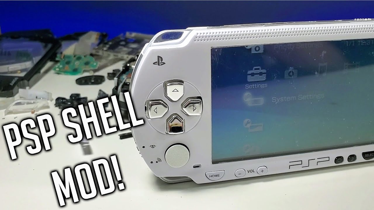 Psp 1000 Housing Mod Black Shell To White Timelapse Of 2 5 Hours Playstation Portable Hard Mod Youtube