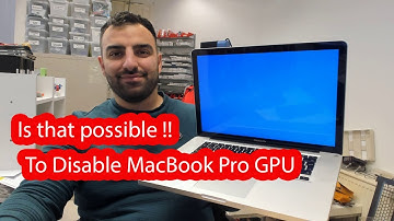 MacBook pro 15 GPU disable