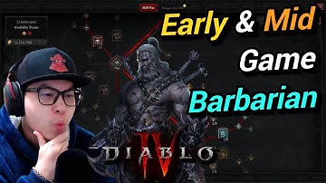 Diablo 4 - Best Barbarian Leveling Build - Early & Mid Game - Level 40~ - Detailed Explanation