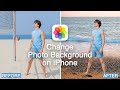 How to change photo background in iphone 2023