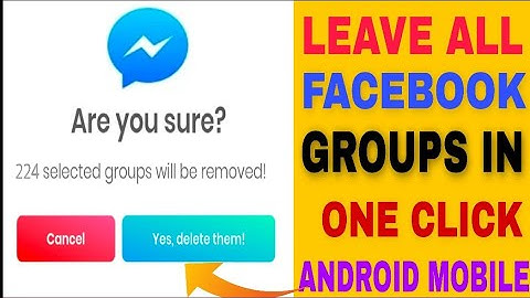 How To Leave All Facebook Groups In One Click || Facebook Par Sabi Groups One Click Me Leave kare