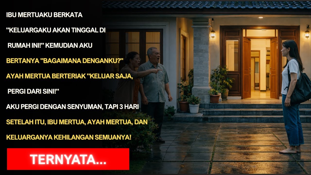 MERTUA MENGUSIRKU & MEREBUT RUMAHKU, 3 HARI KEMUDIAN, KUBUAT MEREKA JADI GEMBEL..!