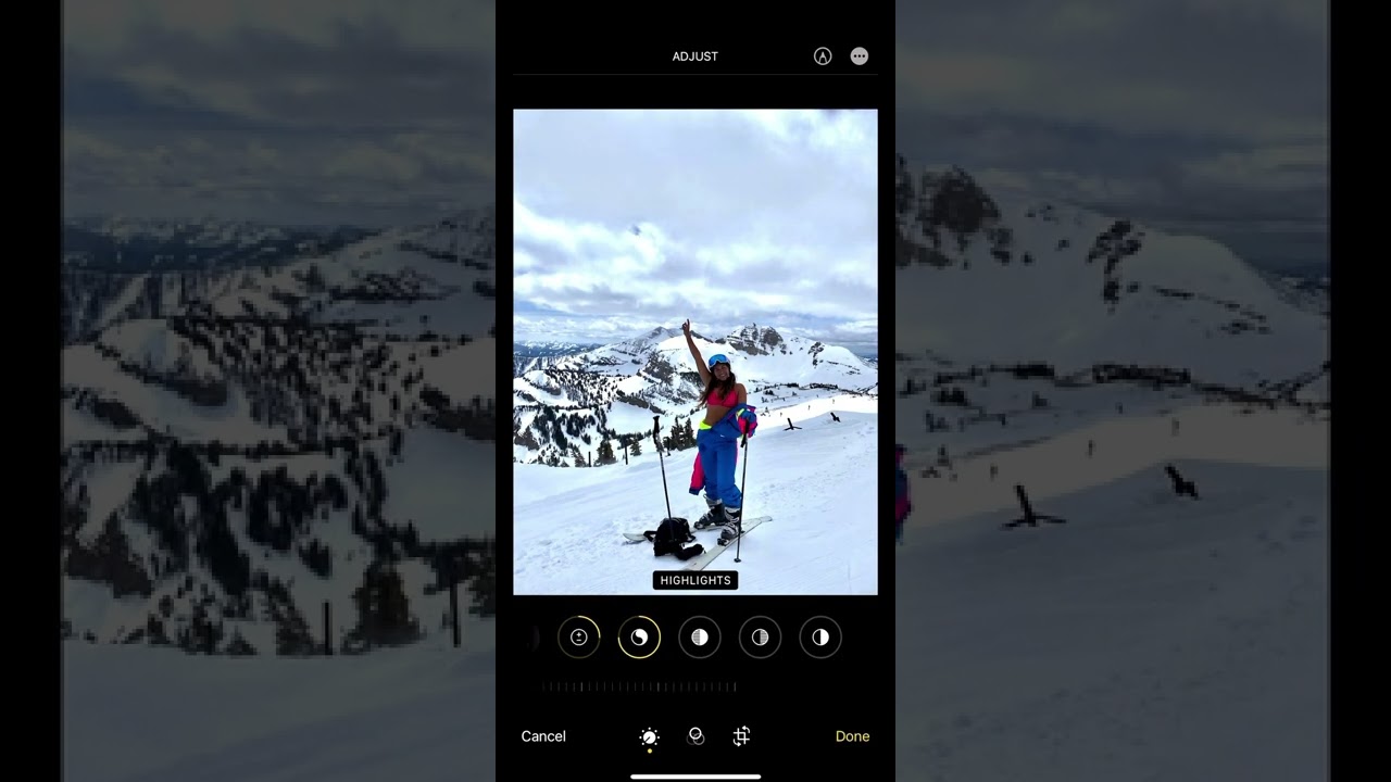 Brighten A Dark Photo | Easy Photo Editing Technique For iPhone Or Phone App #shorts