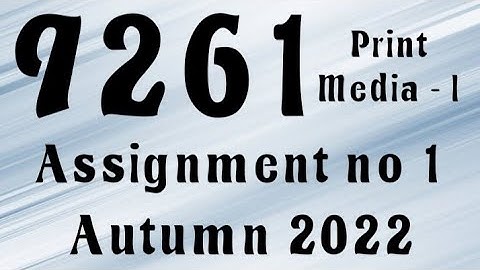 AIOU Code 9261 Solved Assignment No.1 Autumn 2022 #aiou #aiousolveassignments