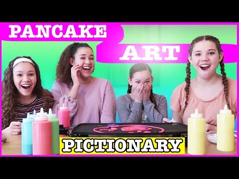 Pancake Art Drawing Challenge Haschak Sisters