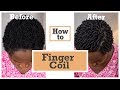 How To: Finger Coils on Short Natural 4C Hair using only Two Products | Curl Definition