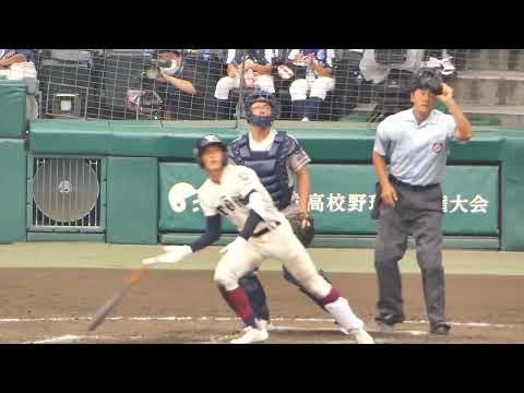 大阪桐蔭《 松尾汐恩 1発目❗️ソロホームラン8回表  》大阪桐蔭  19 - 0 聖望学園 2022年8月14日(日)第104回全国高校野球選手権大会 2回戦