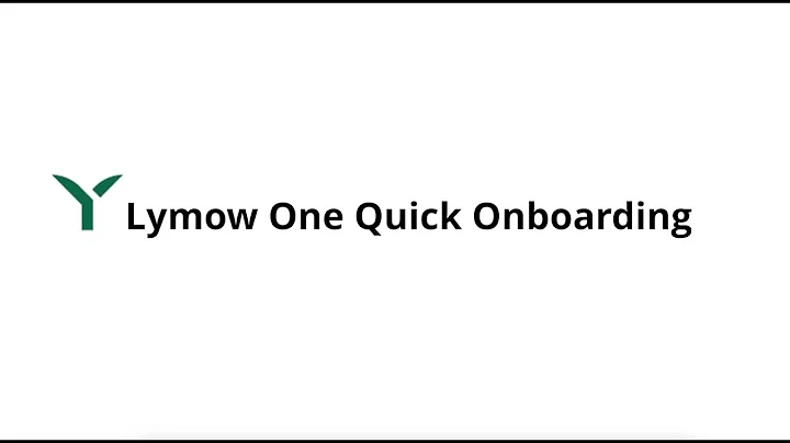 Lymow One Quick Onboarding