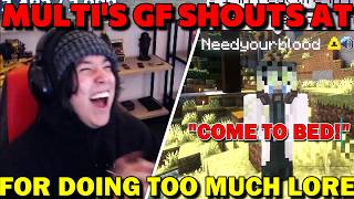 Quackity MAKES Multi's GF Angry at Multi for STAYING TOO LONG on QSMP 2 Minecraft