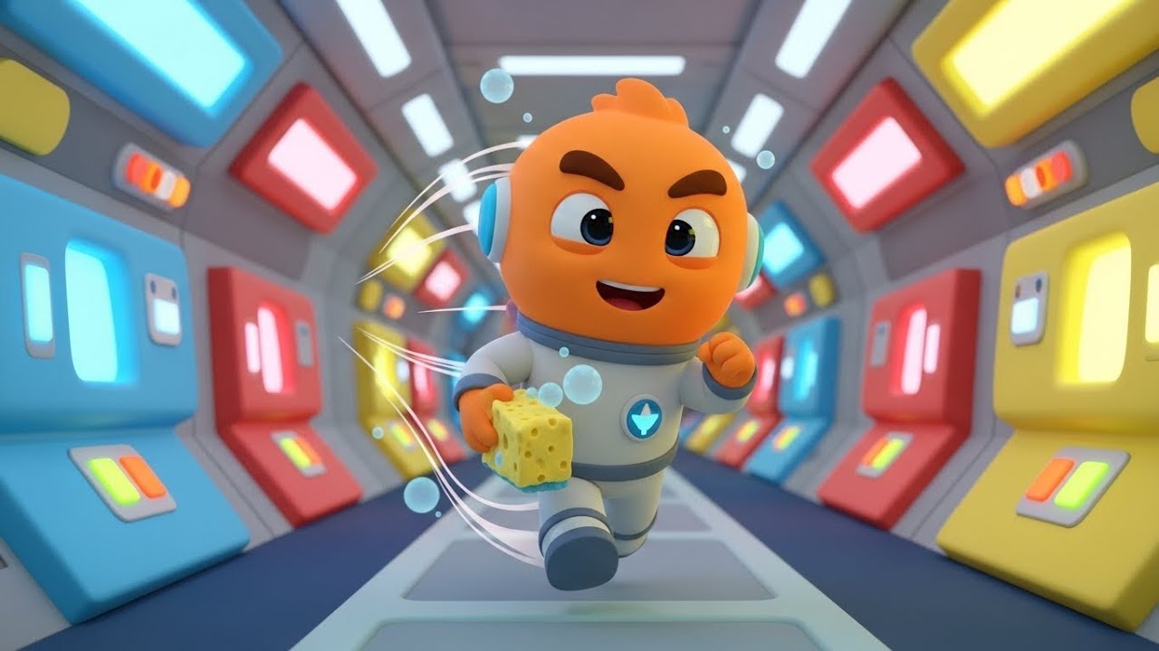 Among Us Orange Crewmate Polished the Wrong Button | Kids Songs & Nursery Rhymes