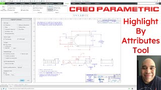 Creo Parametric - Highlight by Attributes | Drawing Tools