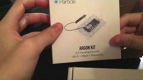 Particle Argon IOT Kit unboxing