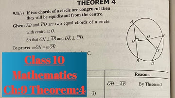 Theorem 4 Chapter 9|Class 10th Mathematics Science Group
