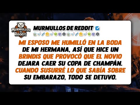 Mi esposo me humilló en la boda de mi hermana, pero cuando susurré lo que sabía sobre su embarazo