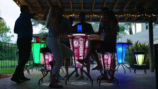 NCAA Holland Bar Stool Outdoor Lighted Bar Stool & Tables
