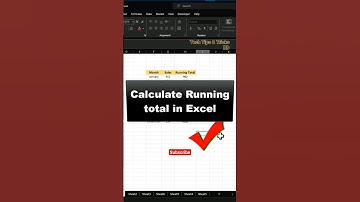 Calculate running total in Excel - Daily Excel Tips & Tricks #shorts #excel