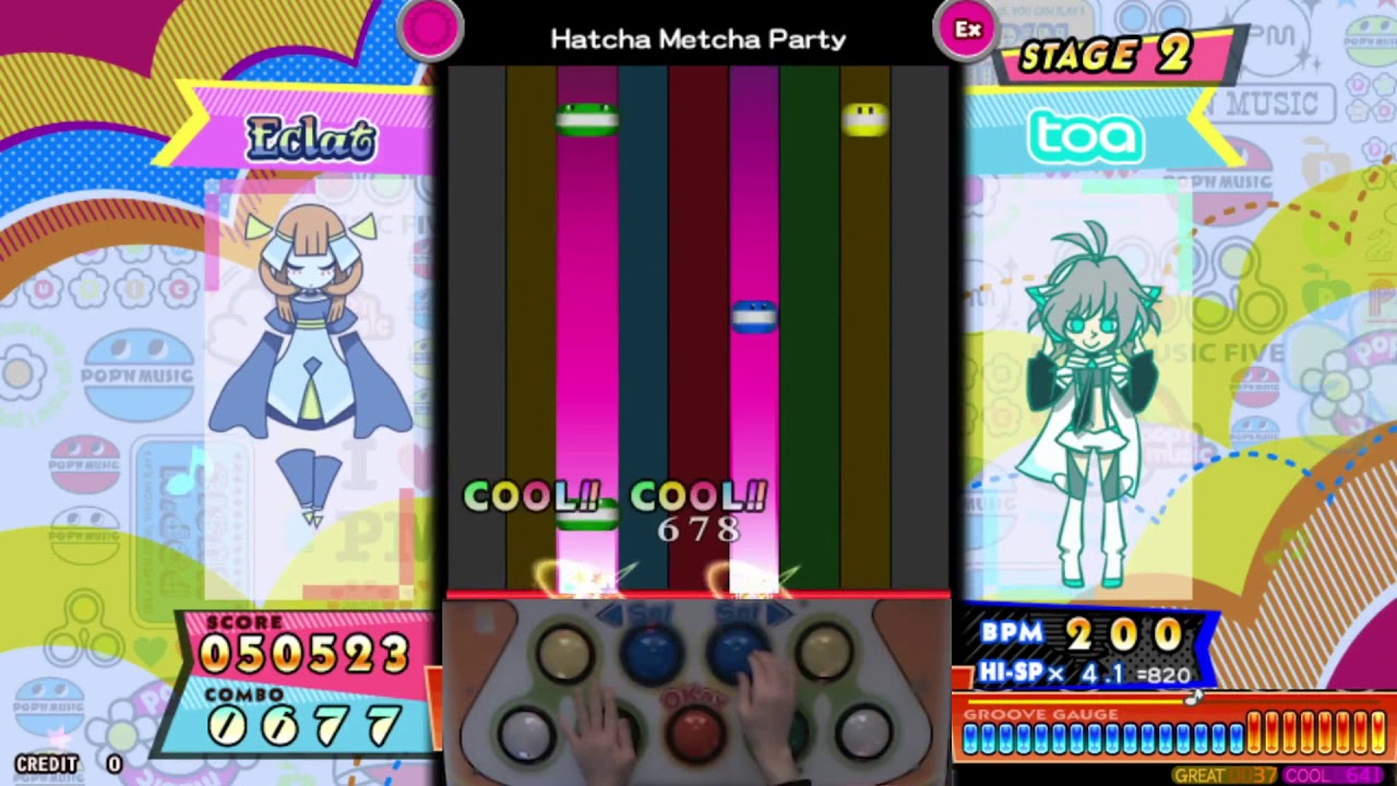 [pop'n music] Hatcha Metcha Party EX 47