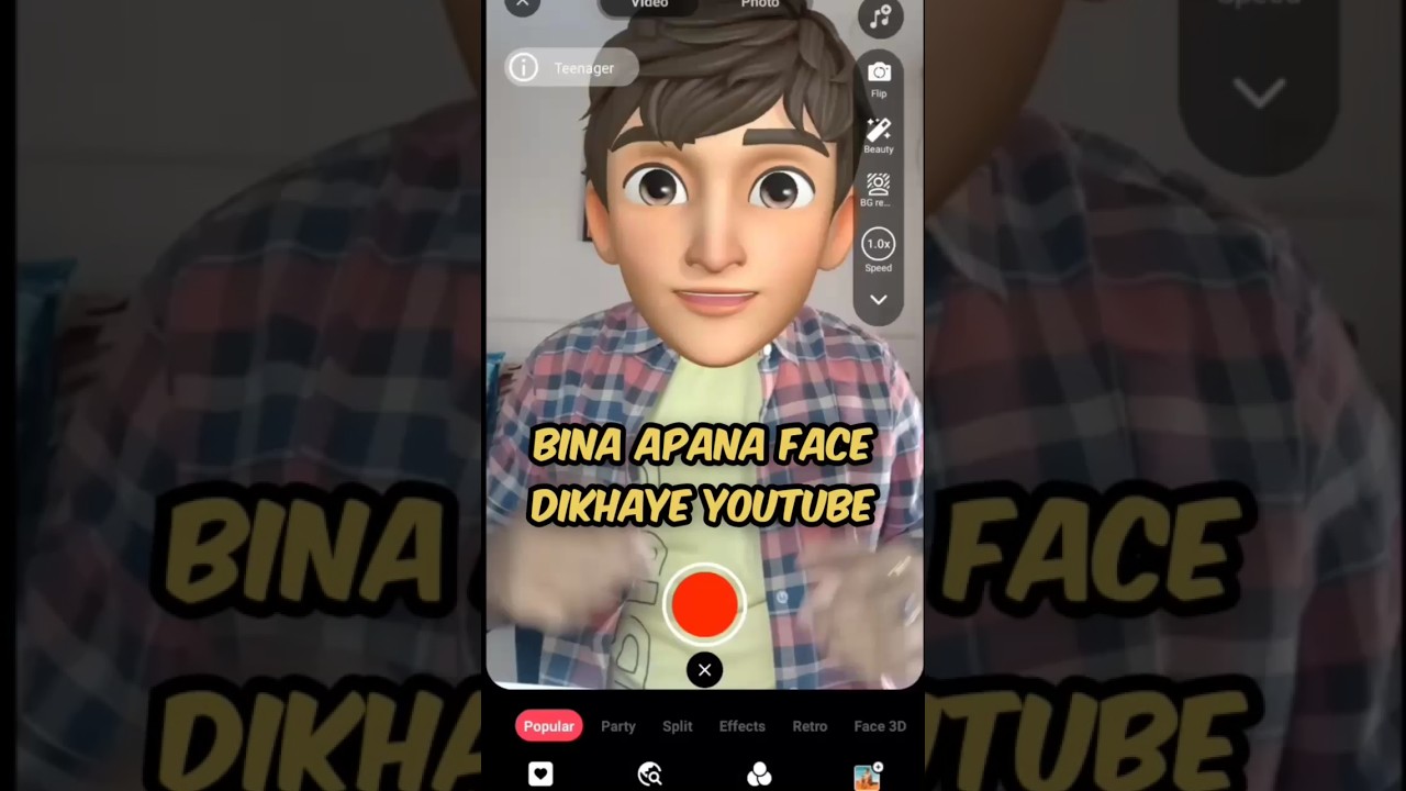 cartoon face effect tutorial  Youtube & Instagram 🎭 