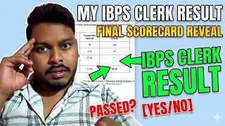 My IBPS Clerk Final Result || Score Card and Result Status✅ ||