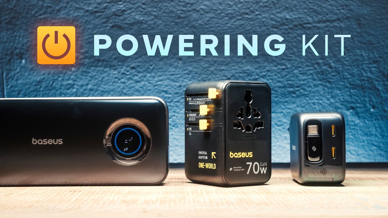 Baseus EnerCore CJ11 Fast Charger, CR11 Power Bank and 6-in-1 Universal Travel Adapter