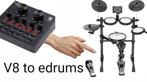V8 sound card to e-drums