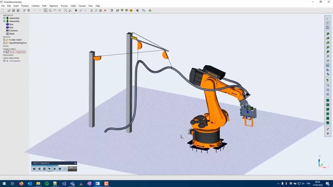 Kineo Flexible Cables | Versatile Robot Dresspack Modeling