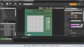 UE4/UE5 Find Me Word Mini Game Asset Overview screenshot 2