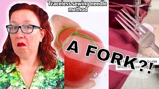 Trying Viral TikTok SEWING hacks || Yes, even the one with the fork