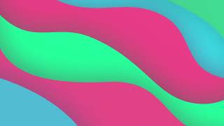 Pastels colorful wavy paper cut abstract background effect  | Unwind Free Stock Video