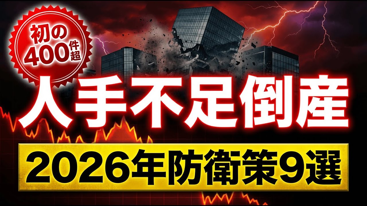 【2026年保存版】人手不足倒産最多時代に中小企業が向き合うべき課題対策9選