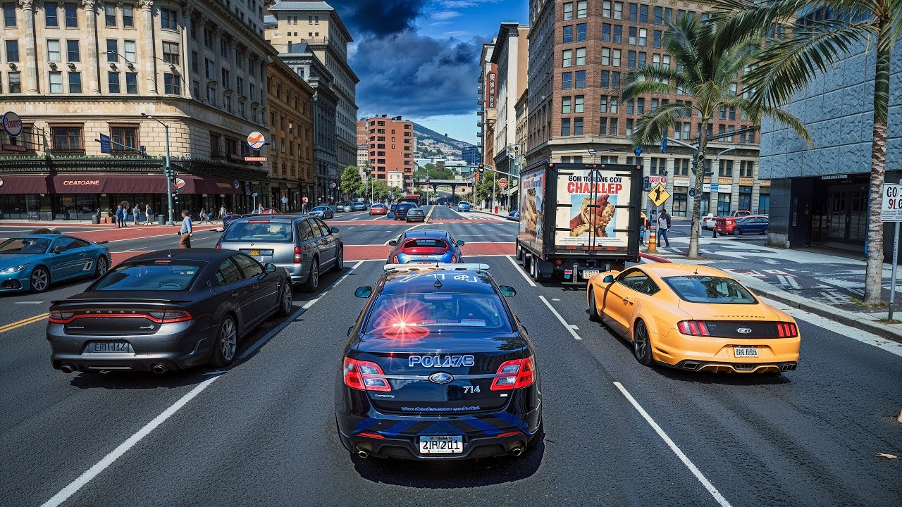 GTA 5 LSPDFR Ultra Graphics | Реальный городской полицейский патруль в 4K