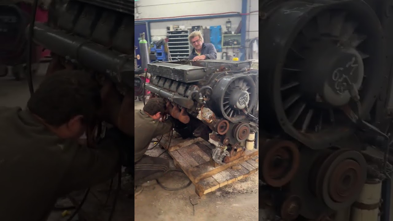 M6831 Deutz engine F12L413F running