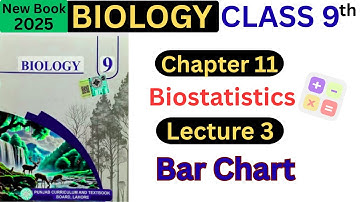 Bar Chart | Chapter 11 Biostatistics | Lecture 3 | Class 9th biology new book 2025
