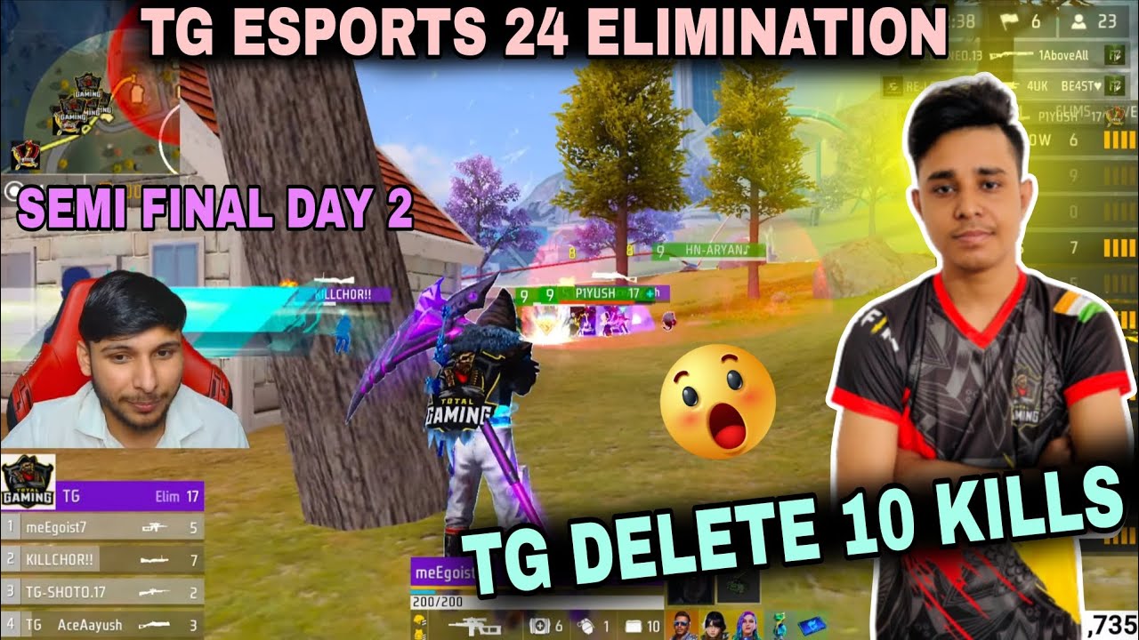 TG ESPORTS 24 ELIMINATION 😱| TG DELETE SOLO 10-KILLS ☠️| ELITE SUMMIT SEMI FINAL DAY 2 | 