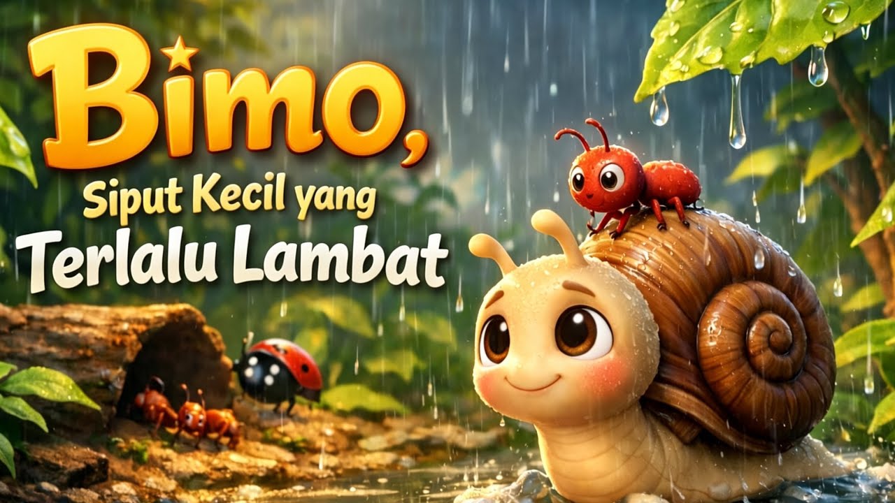 Bimo si Siput: Lambat Tapi Hebat! 🌿🐌 Cerita Anak Inspiratif | Cerita Hewan Inspiratif By Rdhea