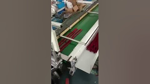 Ropes cutting machine ultrasonic way auto stack