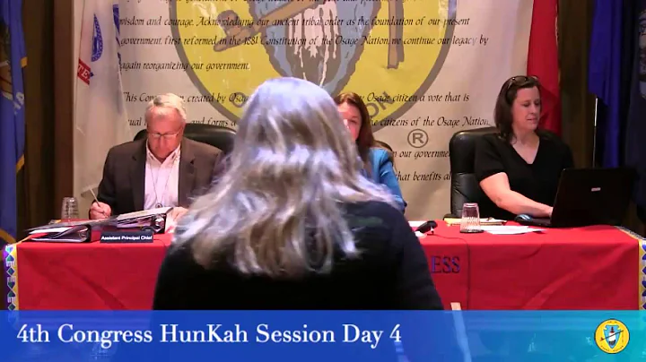 4th Osage Nation Congress HunKah Session Day 4- co...