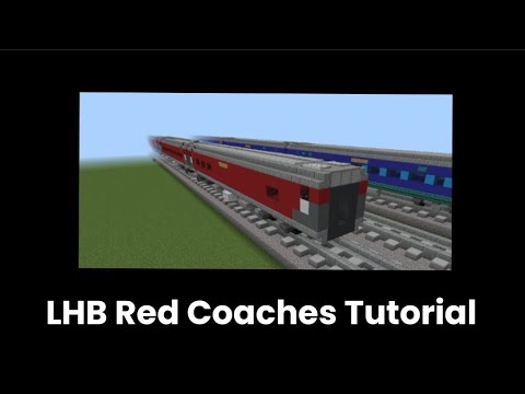 LHB Red Coaches|Indian Train tutorial in Minecraft - YouTube