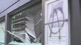 Windows smashed at Democratic Party HQ, arrests made