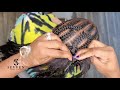 Crisscross stitch braids  straight back braids  10 stitch braids