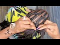 Crisscross stitch braids | Straight back braids | 10 stitch braids