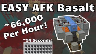 EASY AFK Basalt - 66,000 Per Hour! (Minecraft Java 1.16)