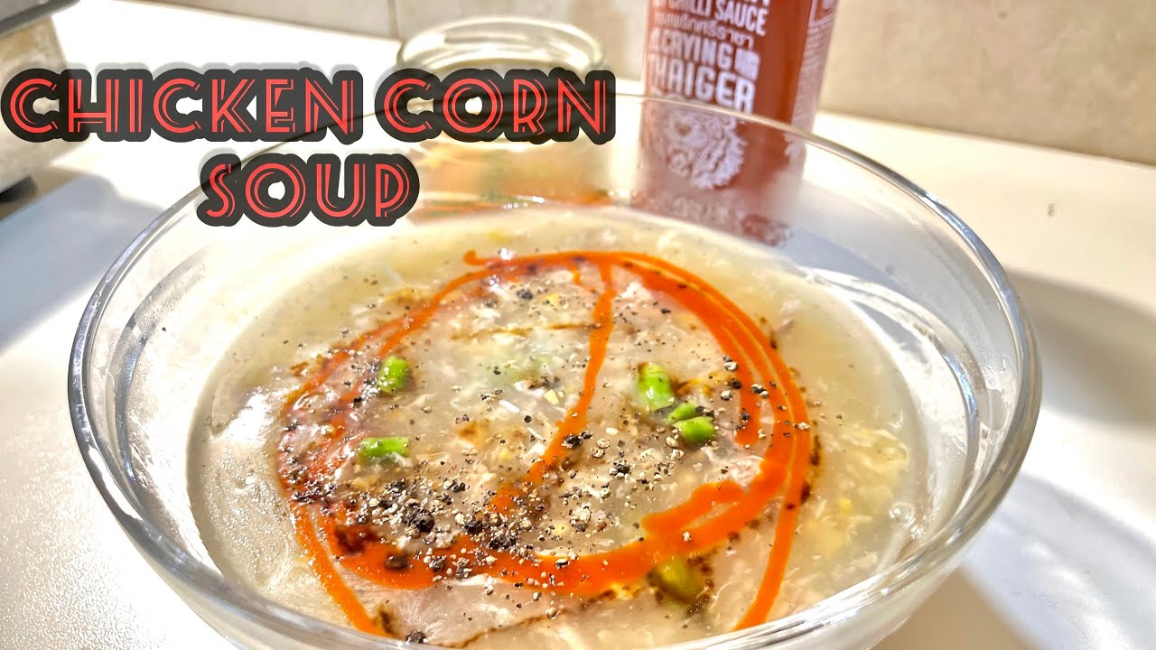 Chicken Corn Soup Easy Recipe in Urdu Hindi Asian Food in GREECE 